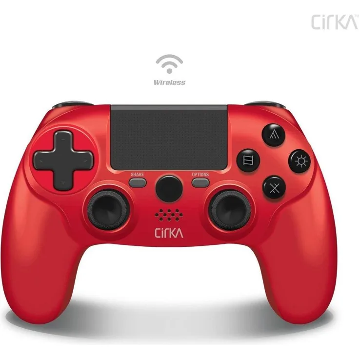 Hyperkin Nuforce Wired Controller, Gaming Controller für PS4/PC/Mac mit Vibrationsfeedback und Motion Sensing, Rot