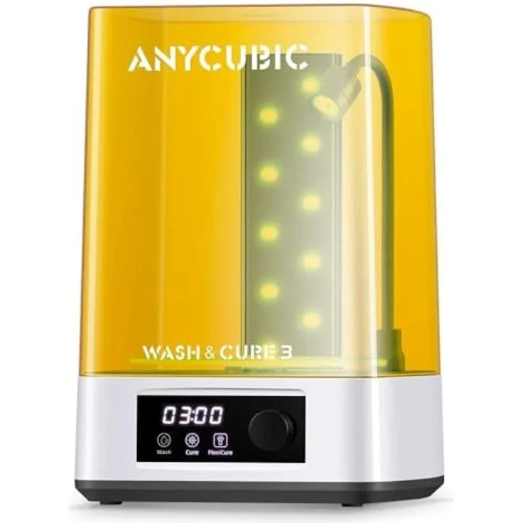 Anycubic Wasch- und Aushärtestation 3.0, 3 Liter Reinigungskorb, Flexicure Gooseneck Light Design, IPA Einsparung – Bild 6