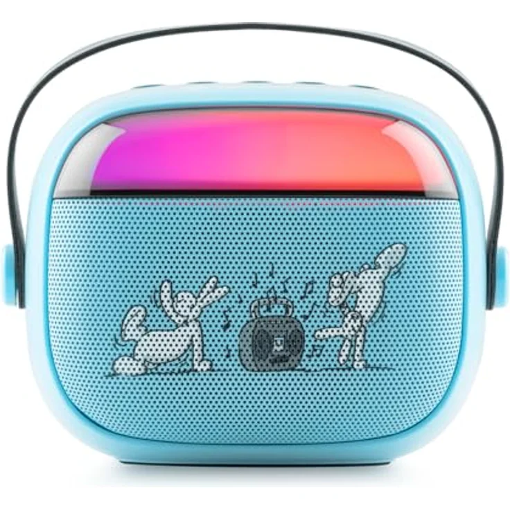 GoGen Karaoke Bluetooth Lautsprecher, wasserdicht, 5h Akkulaufzeit, 3,2 W Leistung, MP3-kompatibel, AUX-Eingang – Bild 4