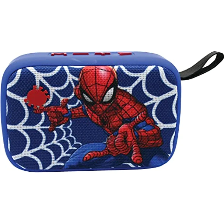 Lexibook BT018SP Marvel Spider-Man Bluetooth-Lautsprecher, blau/rot – Bild 3