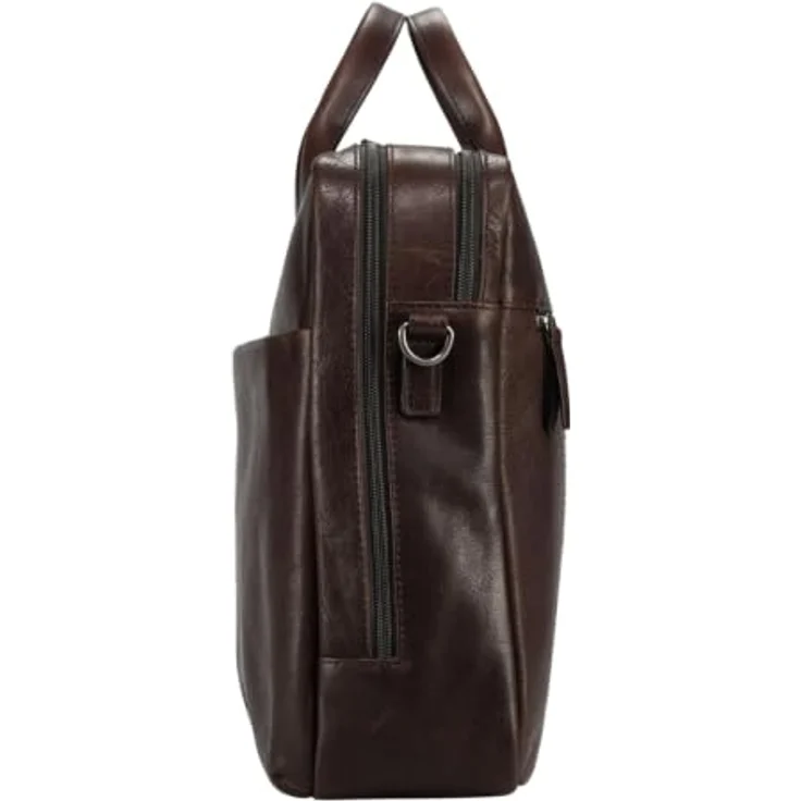 Jost Glasgow Aktentasche Leder, 40 cm mit Laptopfach, braun – Bild 4