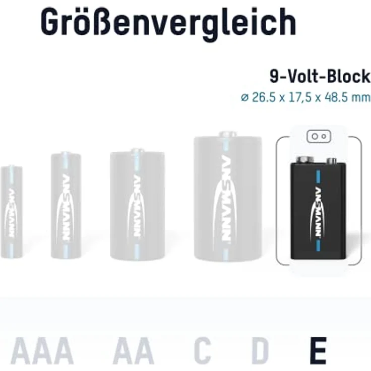 Ansmann 280MAH PP3 6LR61 1325-0001 2PACK – Bild 3