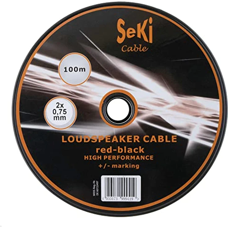 Lautsprecherkabel 2x0,75mm2 - 100m - rot-schwarz - CCA - Audiokabel - Boxenkabel – Bild 3