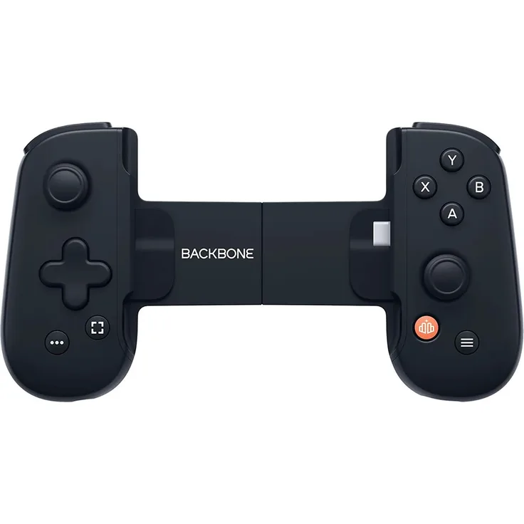 Backbone One Mobiler Gaming-Controller USB-C 2. Gen Schwarz, D-Pad und Magnetische Adapter, für iPhone 15/16 und Android, Konsolenqualität