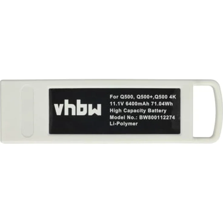 vhbw Akku für Yuneec Q500, Q500 4K, Q500+, Q500+ Pro, Q500+ Typhoon, Li-Polymer 6400 mAh (11,1 V), 2er Pack, weiß, leistungsstarker, wiederaufladbarer Drohnen-Akku – Bild 3