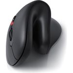 CSL ergonomische Maus (Funk, kabellos, kabellose Vertikal Mouse, Vertikalmaus armschonend & ergonomisch, schwarz)