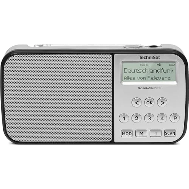 TechniSat TechniRadio RDR XL tragbares Radio silber, DAB+/UKW, Bluetooth-Audiostreaming, 6 Stunden Akkulaufzeit – Bild 5