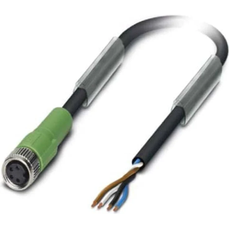 PHOENIX CONTACT SAC-4P-3.0-PVC/M 8FS Sensor/Aktor Kabel, 4-Polig, Schwarz, 3m Kabellänge, 100% elektrisch geprüft