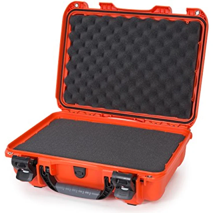 Nanuk Kunststoffkoffer 923, robuster Fotokoffer mit Schaum, wasserdicht und TSA-zugelassen, orange, 16.70 l – Bild 1