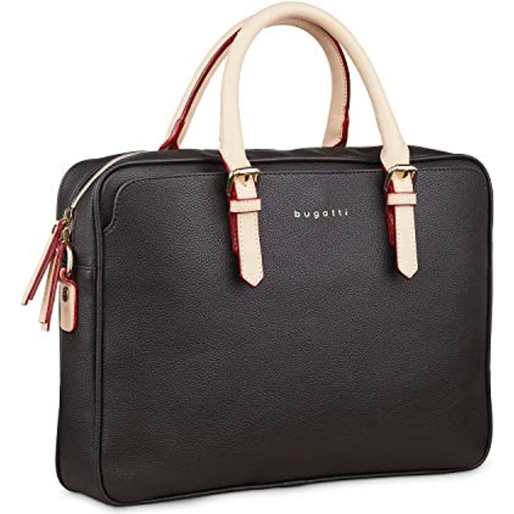 bugatti Aktentasche ELLA, Business-Laptoptasche, violettes Innenfutter, Smartphonefach bis 6 Zoll, gepolstertes Notebookfach bis 15 Zoll – Bild 2