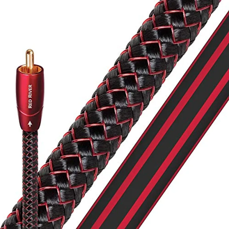 AudioQuest Audiokabel Red River, RCA, 1 m, Schwarz