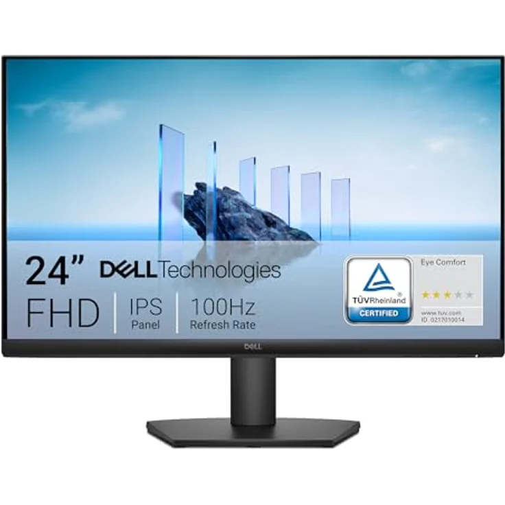 Dell 24 Monitor SE2425HM 23,8 Zoll Full HD, 100Hz, IPS, Neigbar, Comfortview Plus, Schwarz – Bild 1