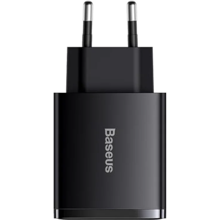 Baseus Compact Quick Charger CCXJ-E01, 2× USB-A + USB-C PD 3 A 30 W, schwarz – Bild 2