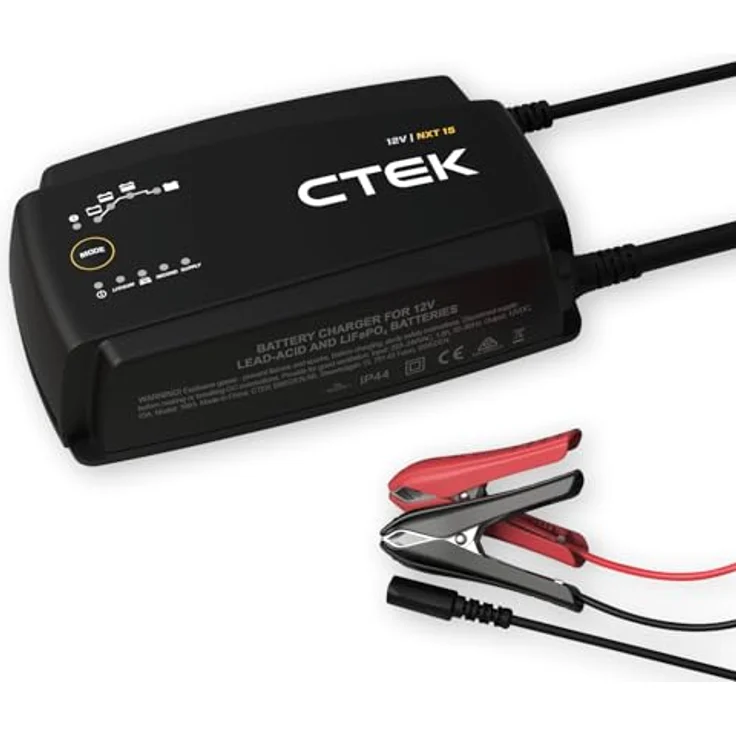 CTEK NXT 15, Automatikladegerät 12V für Blei-Säure und Lithium-Batterien, vollautomatisch mit Temperaturüberwachung – Bild 1
