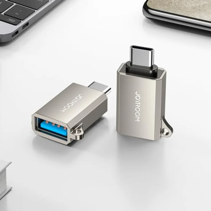 JOYROOM S-H151 OTG-Adapter, USB-C Stecker / USB-A Buchse, 5 Gbit/s, kratzfest, Silber – Bild 7