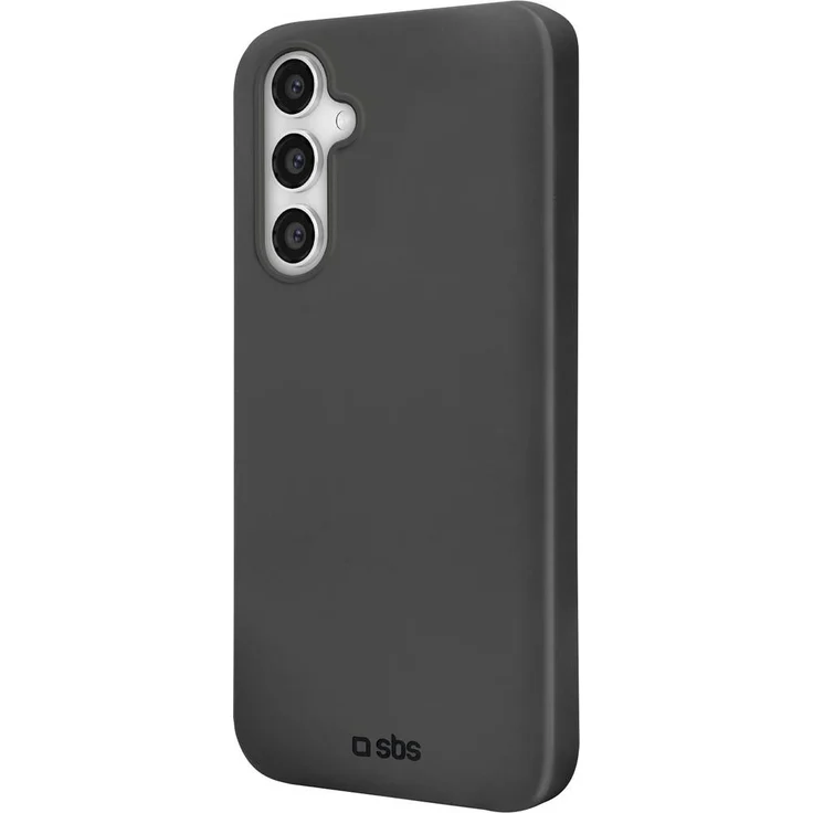 Sbs mobile Handyhülle für Samsung Galaxy A15, Schwarze TPU-Schale mit weicher Mikrofaser-Innenausstattung und freiem Kamerazugang