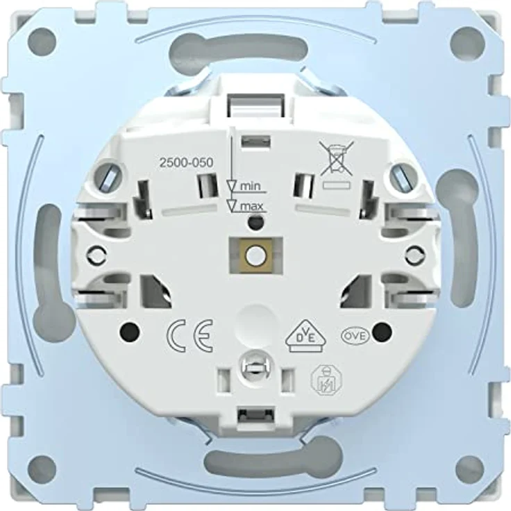 Merten System Design Steckdose MEG2301-6035, Lotosweiß glänzend, 16 A, elegante und zeitlose Bauart – Bild 2