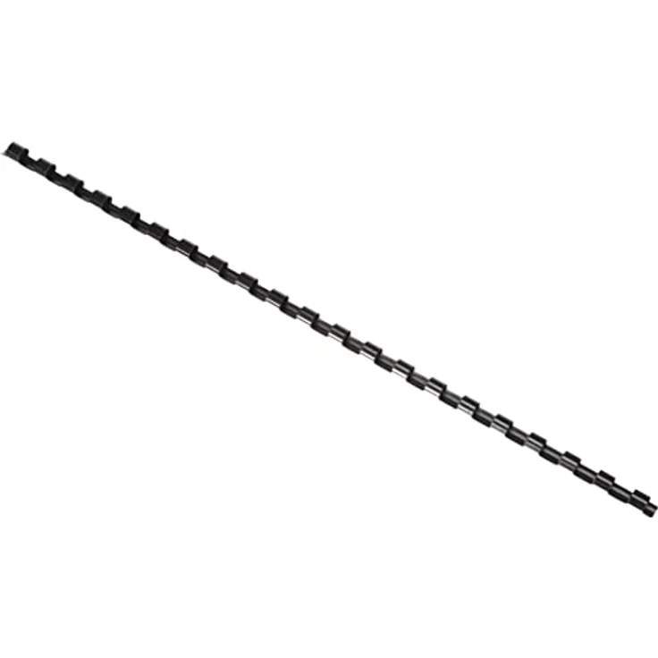 GENIE Plastikbinderücken 6 mm, A4, für 25 Blatt, 50 Stück schwarz, geeignet für Spiralbindegeräte – Bild 4