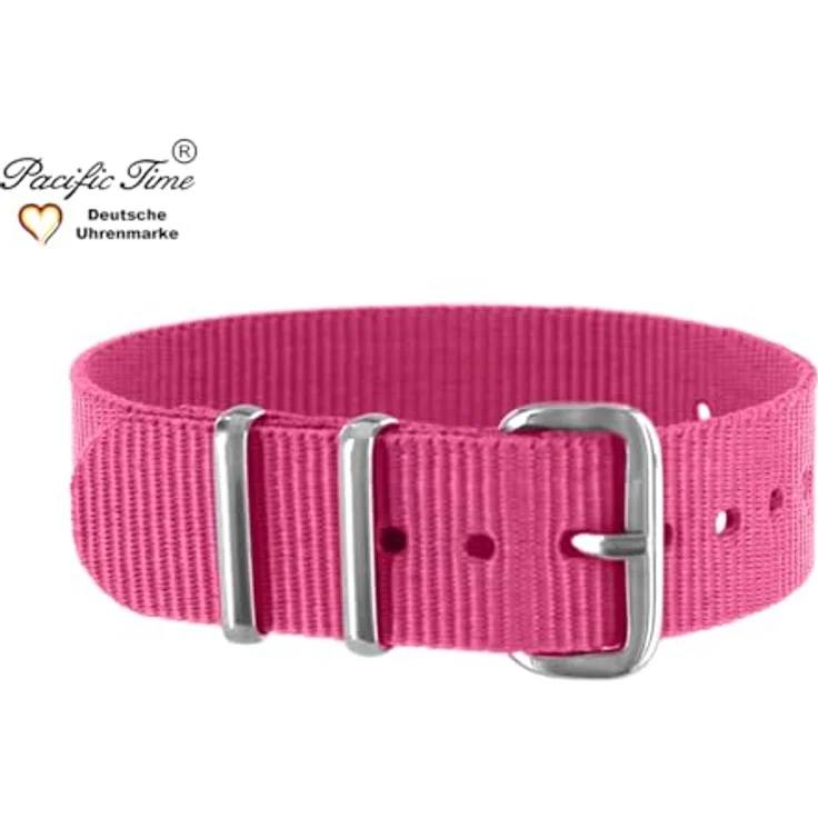 Pacific Time Uhrenarmband Wechselarmband Textil Nylon 16mm, Gratis Versand - Einfacher und werkzeugloser Austausch, passend für Kinderuhren mit verschiedenen Motiven – Bild 4