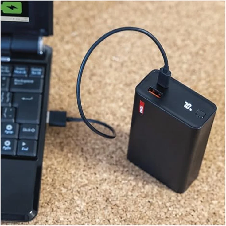 Emos Powerbank NTBF20, 20.000 mAh, Fast-Charging 65W PD, schwarz – Bild 5