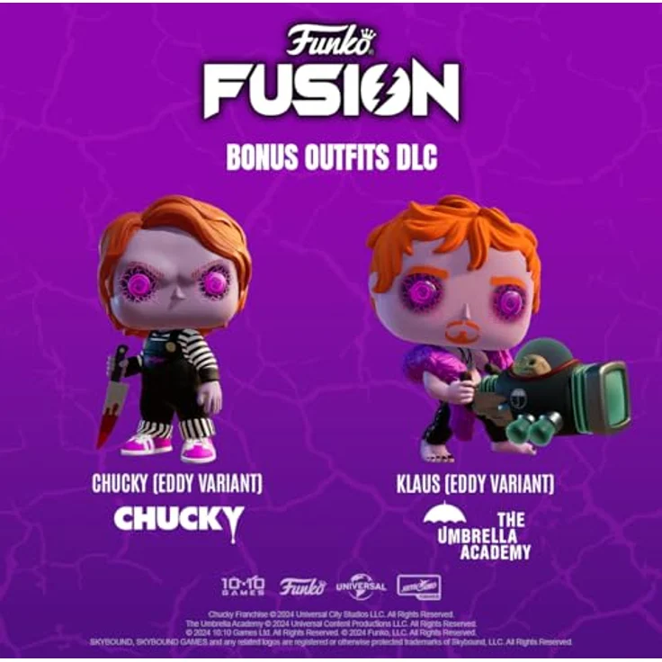 Skybound Funko Fusion Exclusive Amazon D1 BONUS Outfits DLC Chucky and Klaus! [PlayStation 5] - Fandom-Fusion, Funko-Power, über 60 spielbare Charaktere in Popkultur-Stil – Bild 3