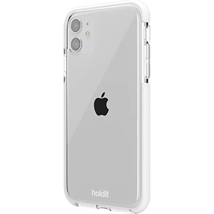 holdit Transparent Hülle für iPhone 11/XR (6,1") - Vergilbungsfrei TPU hülle - Flexiblem und Durchsichtige Handyhüllen in Getönter Farbe - Crystal Clear - Weiß – Bild 3