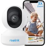 Reolink 5MP PTZ WLAN Überwachungskamera, Innenbereich, 3X Optischem Zoom, 2,4/5,0 GHz WiFi, 12m IR-Nachtsicht, 2-Wege-Audio