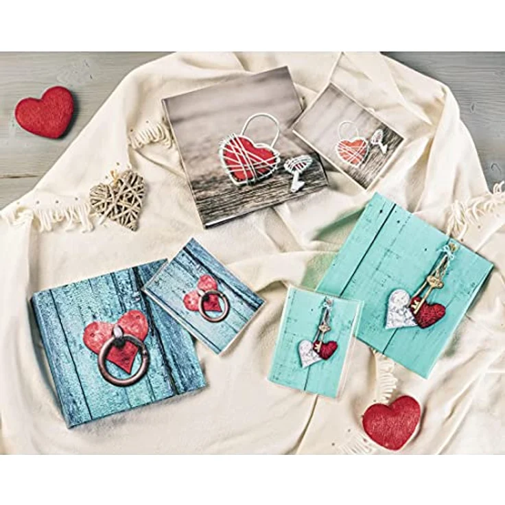 Hama Fotoalbum ''Rustico'', 100 weiße Seiten (50 Blatt), Einsteckalbum für 200 Fotos im Format 10 x 15 cm, Landhaus Stil, flieder - Preisvergleich – Bild 5