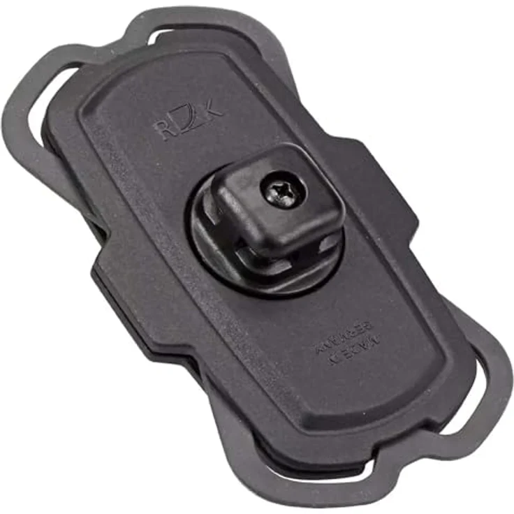 KlickFix Caddy, Smartphone Halterung mit O-Ring-Dämpfung, 360° drehbar, Schwarz-Rot – Bild 2