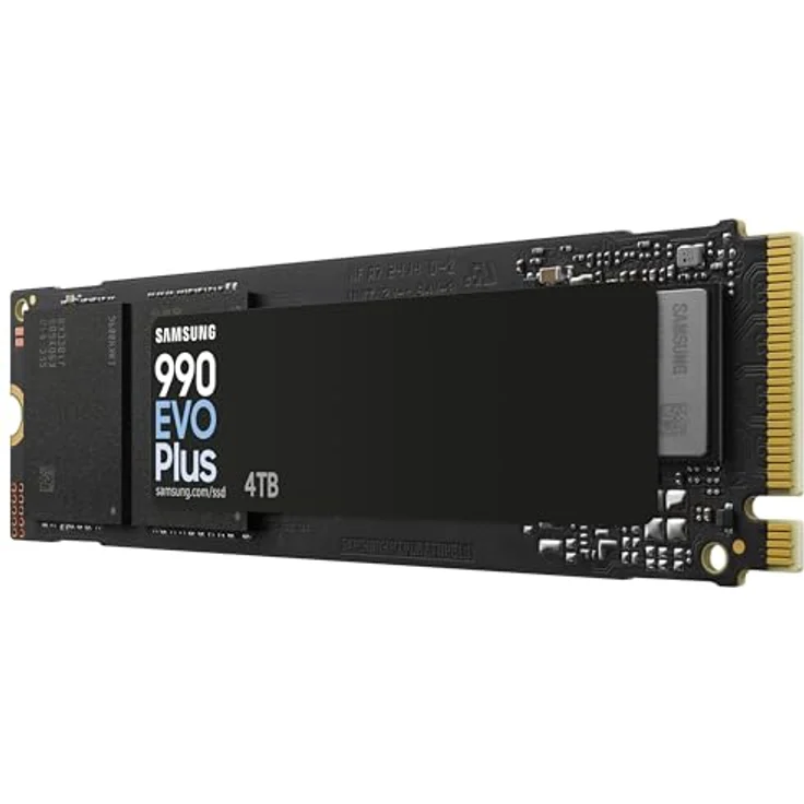 Samsung 990 EVO Plus NVMe M.2 SSD 4 TB, PCIe 4.0 x4 / PCIe 5.0 x2, NVMe 2.0 (2280), 7.250 MB/s Lesen, 6.300 MB/s Schreiben, Interne SSD für Gaming und Grafikbearbeitung, MZ-V9S4T0BW – Bild 2