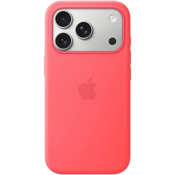 Apple iPhone 17 Pro Silikon Case mit MagSafe, recyceltes Material, Farbe Guavepink – Bild 1