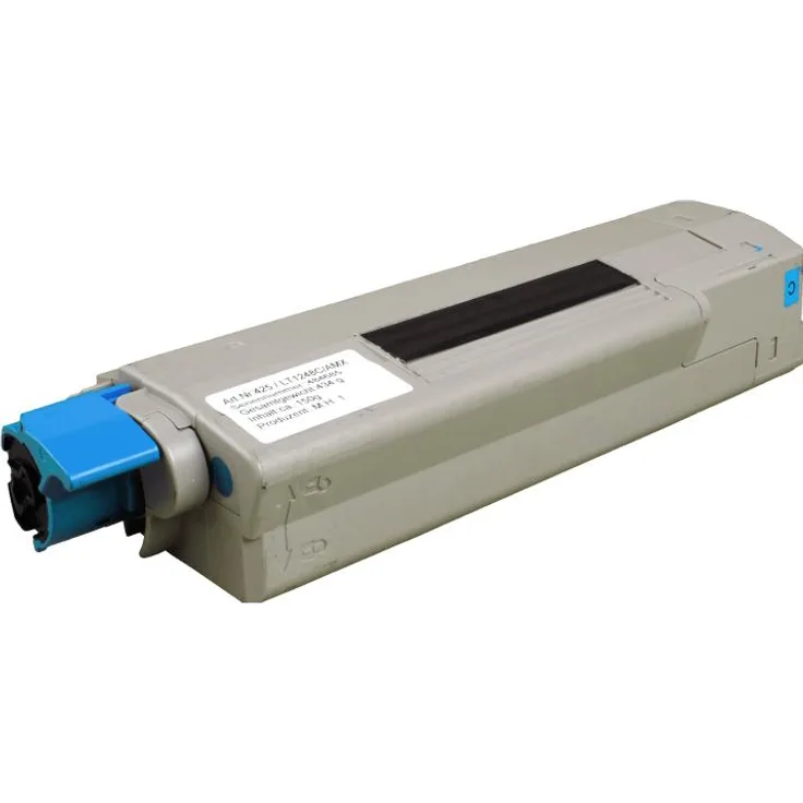 Ampertec Kompatibler Toner ersetzt Oki 44315307, cyan (C), hohe Druckleistung von 6.000 Seiten, ideal für OKI C 610 Modelle