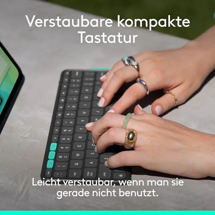 Logitech 920-013397, Tablet Tastatur mit deutscher Tastenbelegung – Bild 3
