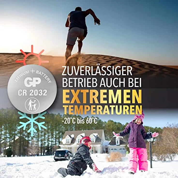 GP Battery Lithium Knopfzelle CR2032 5er Blister – Bild 5