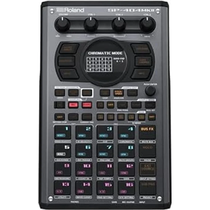 Roland SP-404MKII (Sampler), MIDI Controller, Schwarz mit OLED-Display und anschlagsdynamischen Pads – Bild 5