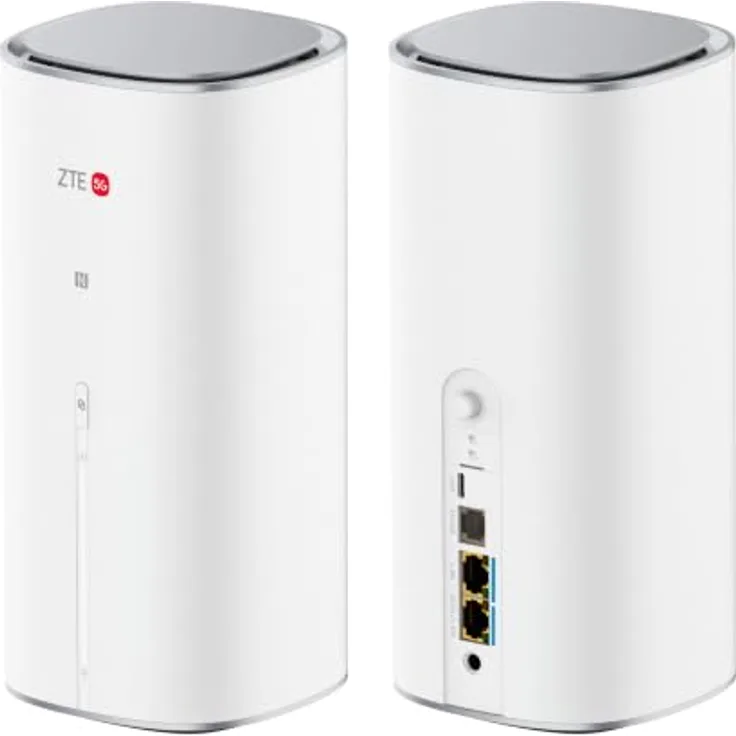 ZTE Router G50 5G WiFi 7 Mesh, 2x2.5GB LAN, USB-C, SIM TS9, Weiss