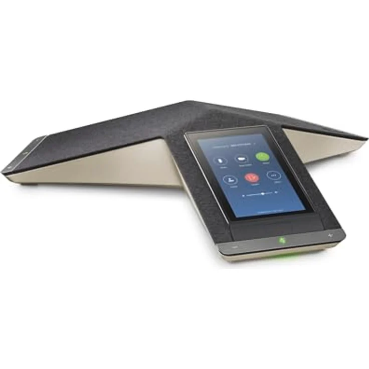 Poly Trio C60 Konferenztelefon, VoIP-Freisprechanlage mit LCD-Touch-Display, schwarz-silber – Bild 3