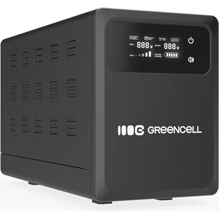 Green Cell UPSLPPC1200, Unterbrechungsfreie Stromversorgung (USV) Line-Interactive, 2 kVA 1200 W für Haushalte und Büros – Bild 5