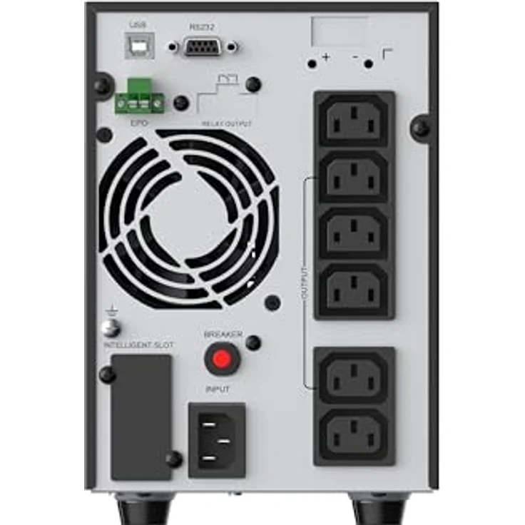 Conceptronic ZEUS52E2K 2000VA 1800W Online-Tower-USV, IEC - Generatorkompatibel, ECO-Modus, USB-Verbindung – Bild 3