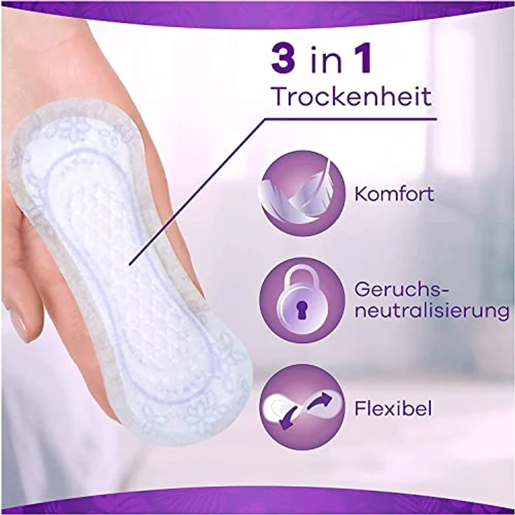Always Daily Slipeinlagen Damen, Normal To Go Fresh (20 Binden) mit frischem Duft, flexibel & bequem, atmungsaktiv, weiß – Bild 3