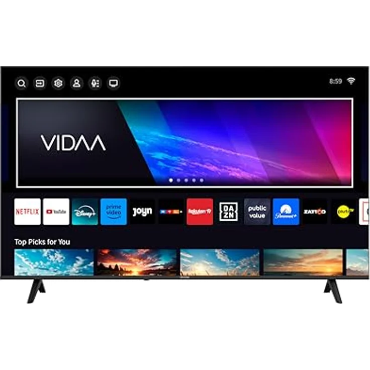 DYON Smart 50 VX - 50 Zoll (126 cm) 4K Ultra-HD Smart TV, Triple Tuner (DVB-C/-S2/-T2), App Store, Prime Video, Netflix, YouTube, DAZN, Disney+ [Mod. 2024] – Bild 2