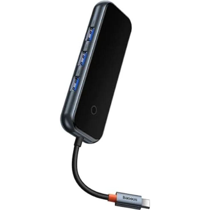 Baseus Hub 4in1 AcmeJoy Serie USB-C auf 3xUSB 3.0 + USB-C PD (dunkelgrau) – Bild 5