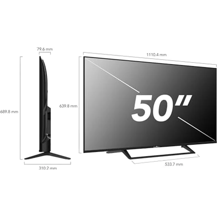 Smart Tech QLED Fernseher 50QG06K, 50 Zoll 4K UHD Google TV mit HDR, Bluetooth, Triple-Tuner und Dolby Digital Plus – Bild 5