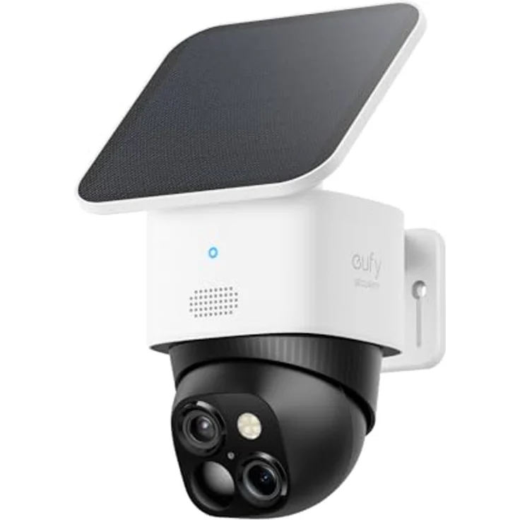 eufy Security SoloCam S340, Überwachungskamera aussen solar, 360°-Überwachung, Keine Toten Winkel, Überwachungskamera aussen mit 2,4-GHz-WLAN, Gebührenfreie Nutzung, HomeBase 3 kompatibel – Bild 1