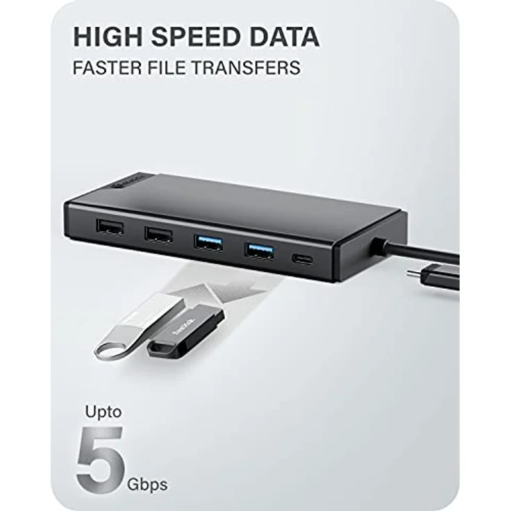 ALOGIC MV2 Laptop-Dockingstation, USB 3.2 Gen 1 (3.1 Gen 1) Type-C, 12 Ports, Gigabit Ethernet, Dual Full HD Display – Bild 5