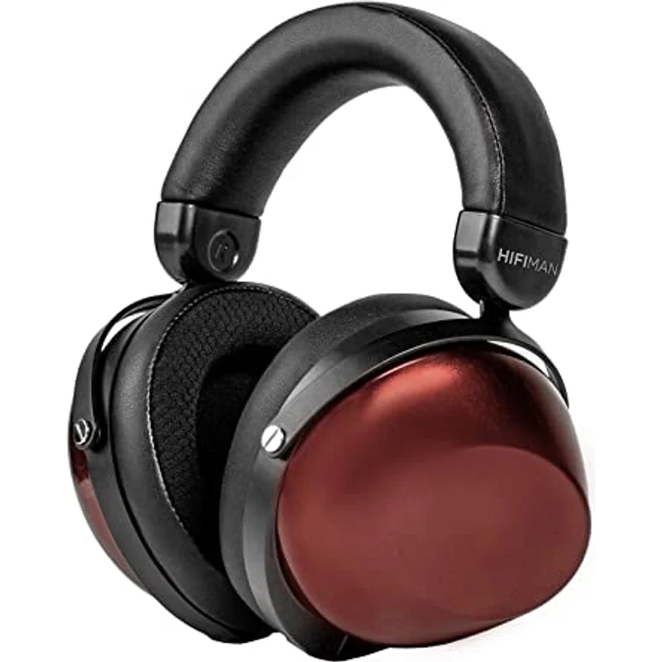 HIFIMAN HE-R9, Dynamische geschlossene Over-Ear-Kopfhörer mit Topologie-Diaphragma und Bluemini R2R DAC Bluetooth Adapter, karmesinrot, drahtlos – Bild 1