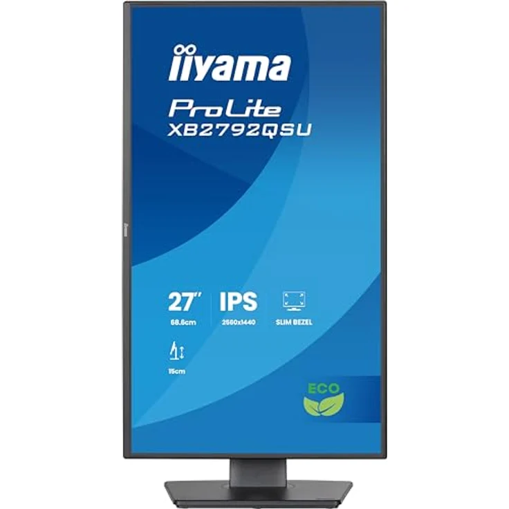 iiyama Prolite XB2792QSU-B1 27" QHD IPS LED-Monitor mit 120Hz, HDMI, DP, USB3.2, Höhenverstellung, Pivot und Adaptive Sync, schwarz – Bild 2