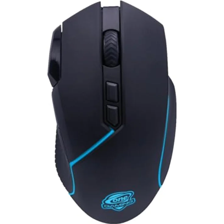 One Gaming Black Hawk Ultragrip 2.0, Kabelgebundene Gaming Maus mit bis zu 10.000 DPI, Schwarz – Bild 2