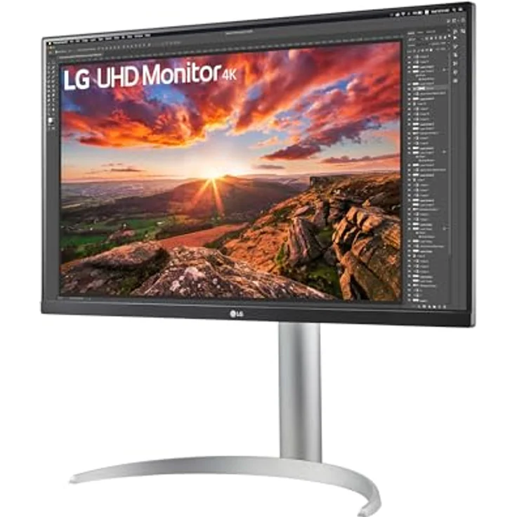LG 27 Zoll Ultra UHD 4K Monitor 27UP850K-W.AEU - Weiß & Schwarz, Super Resolution, HDR10, AMD FreeSync – Bild 1