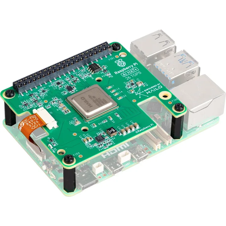 Raspberry Pi AI HAT+ 26 TOPS, Hailo-8 Accelerator, Entwicklungsboard Zubehör